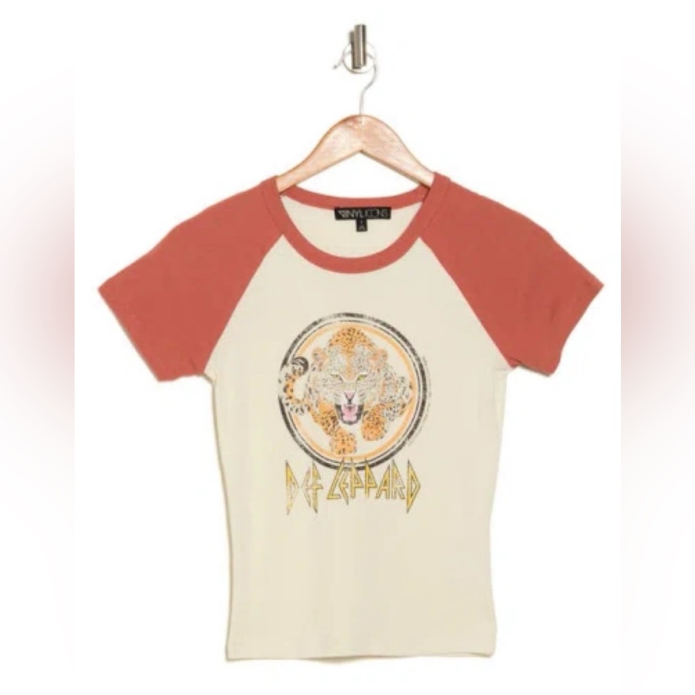 DEF LEPPARD RAGLAN SHORT SLEEVE T-SHIRT